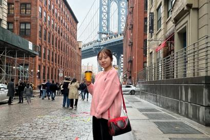 ニューヨーク旅行中