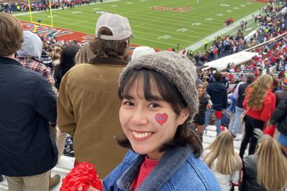 Vaught Hemingway Stadiumでアメフトの観戦