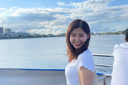 ブリズベンの海でクルーズ