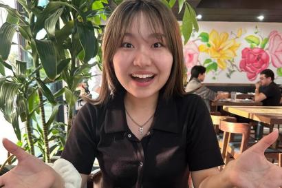 アメリカ、デイビスで友達とご飯
