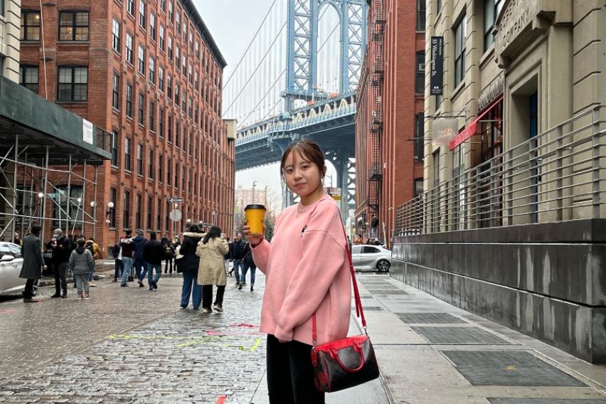 ニューヨーク旅行中