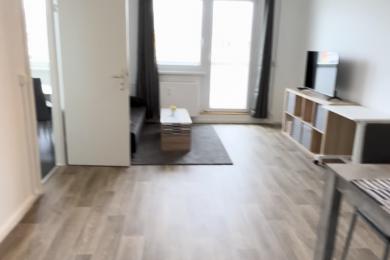 ドイツ、ライプツィヒでの滞在先のリビング