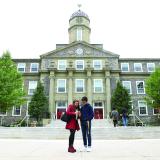 Dalhousie University - Students Front of Building