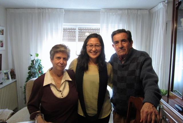 Rebecca and her Spanish family