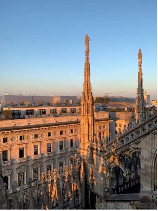 海外学习经历 米兰 米兰大教堂登顶看日落