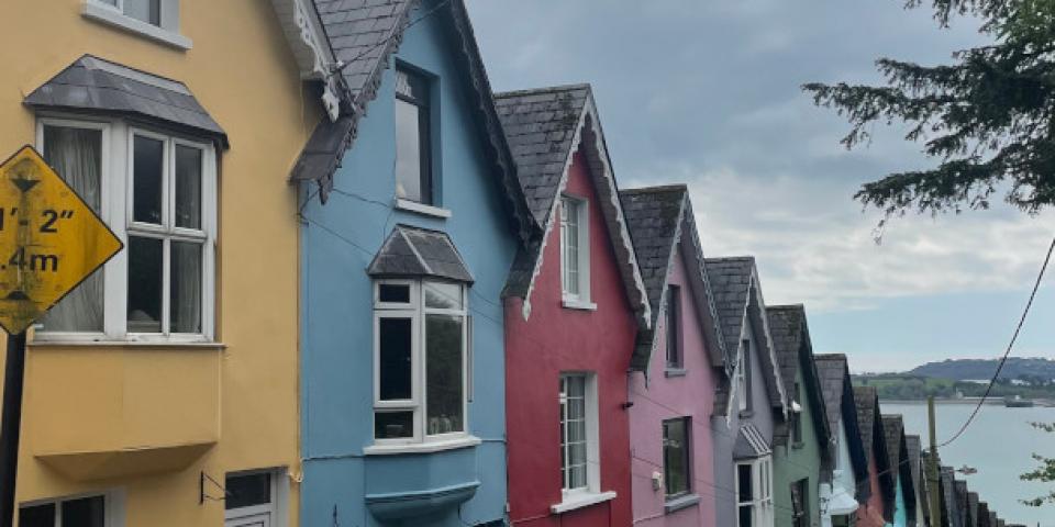 アイルランドのカラフルな建物