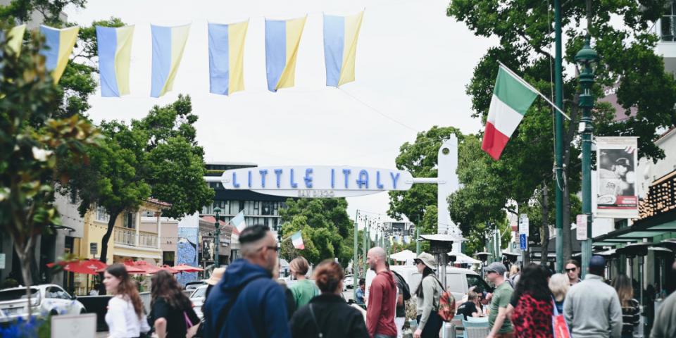 カリフォルニアのイタリアンタウンの様子