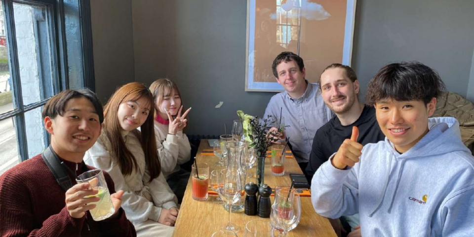 ダブリンセンターのスタッフと一緒にごはん