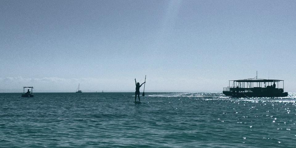 オーストラリアでsupを体験した時の写真