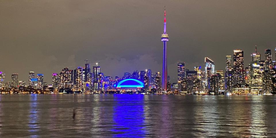 カナダの夜景